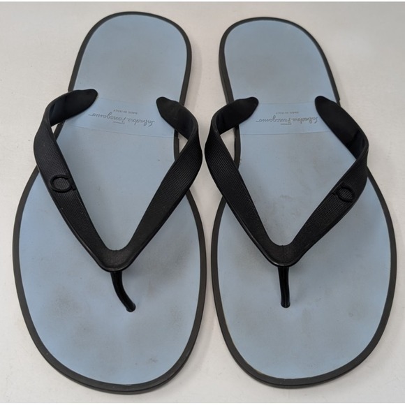 Salvatore Ferragamo Other - Salvatore Ferragamo Men's Size 13 M Rubber Flip Flops Gym Blue Rubber Sandals